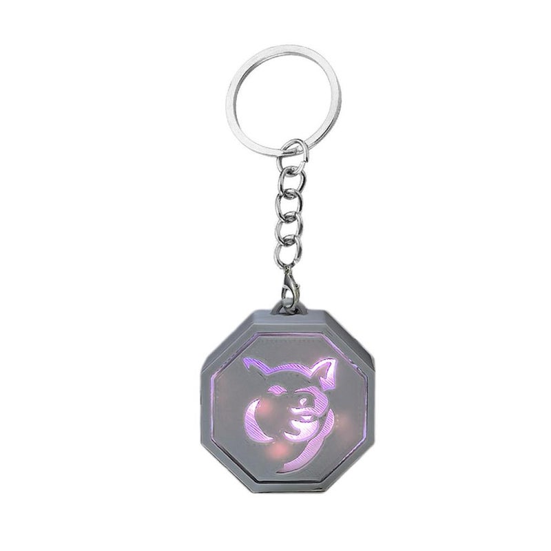3D Printed Jackie Chan Adventures Zodiac Animal Stone Ornament, Creative Vibrating and Glowing Tiger Amulet Keychain